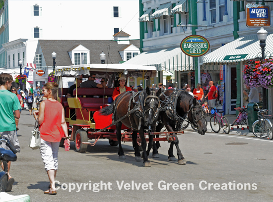 As early as the late 19th century, Mackinac Island became a tourist attraction.  The island has gone to great lengths to preserve and restore the forts, buildings, walls, churches, and other establishments. 