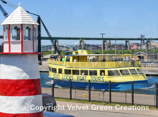 Soo Locks sightseeing tours, Luncheon and Dinner Cruises, along with their adventurous Lighthouse Cruise.