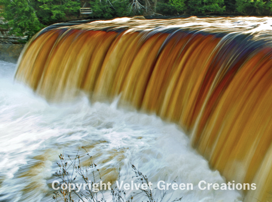 The Tahquamenon Falls State Park encompasses 50,000 acres and stretches over thirteen miles.  This majestic park is home to the Upper and Lower Tahquamenon Falls. 